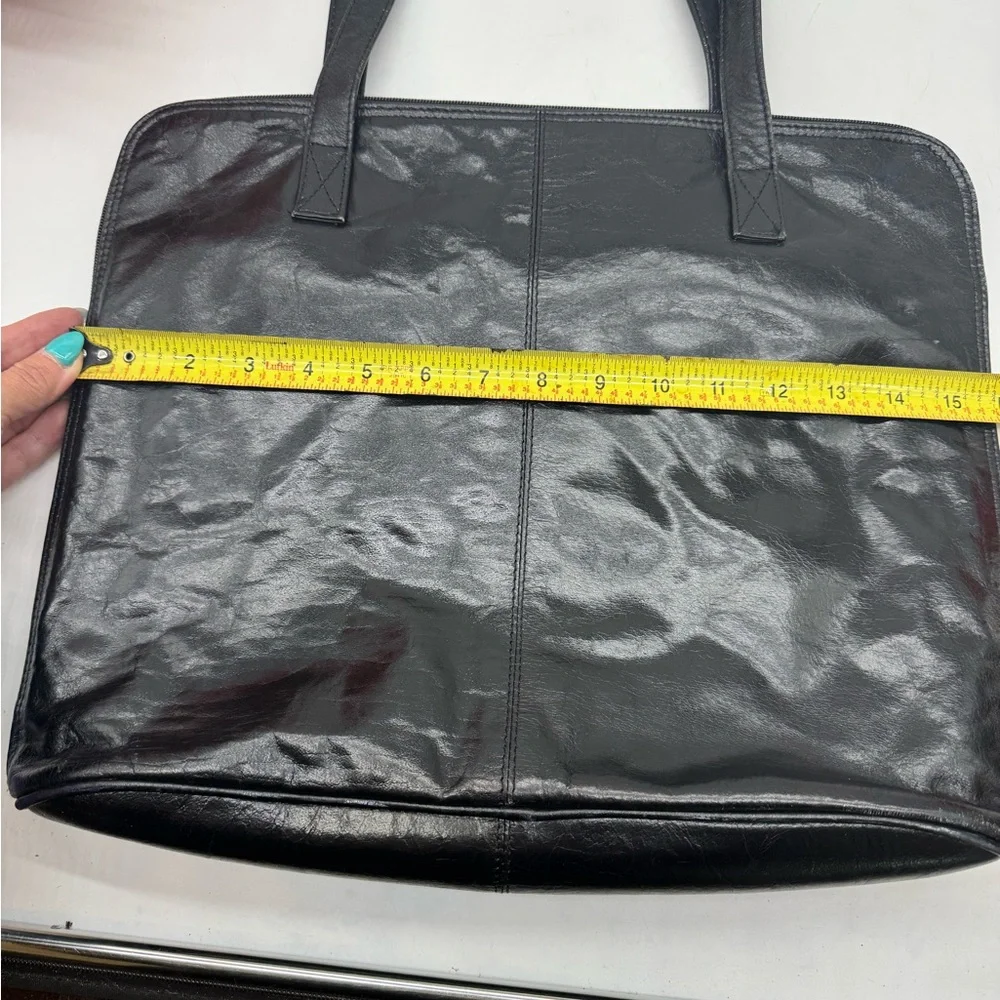latico Black Leather Laptop Bag